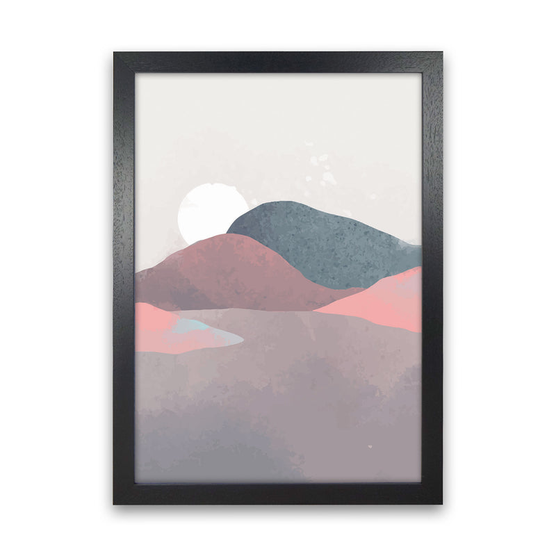 Minimal Landscape 3 Art Print by Jason Stanley Black Grain