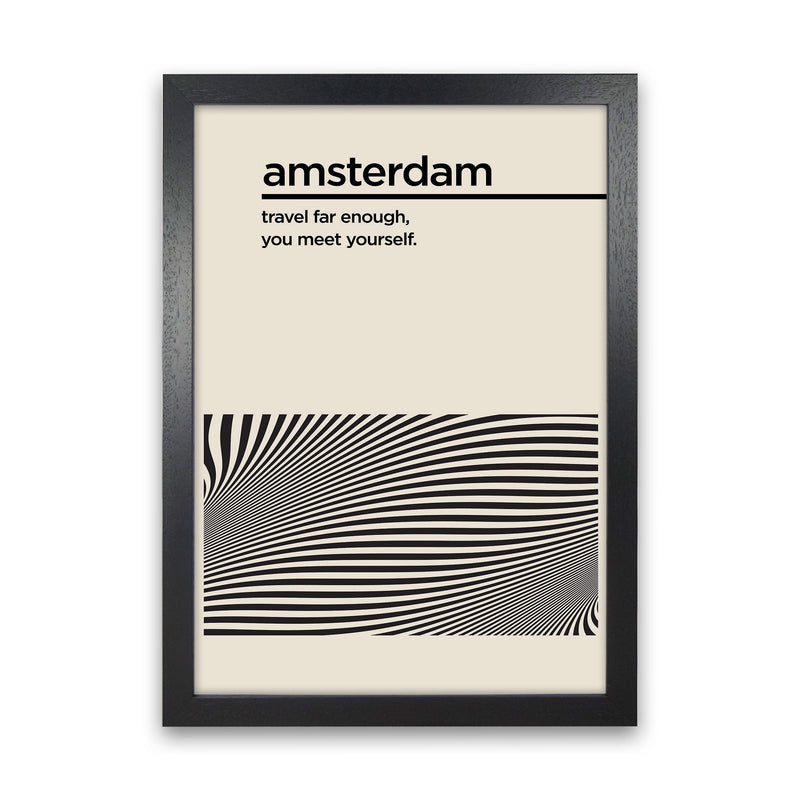 Amsterdam Travel II Art Print by Jason Stanley Black Grain