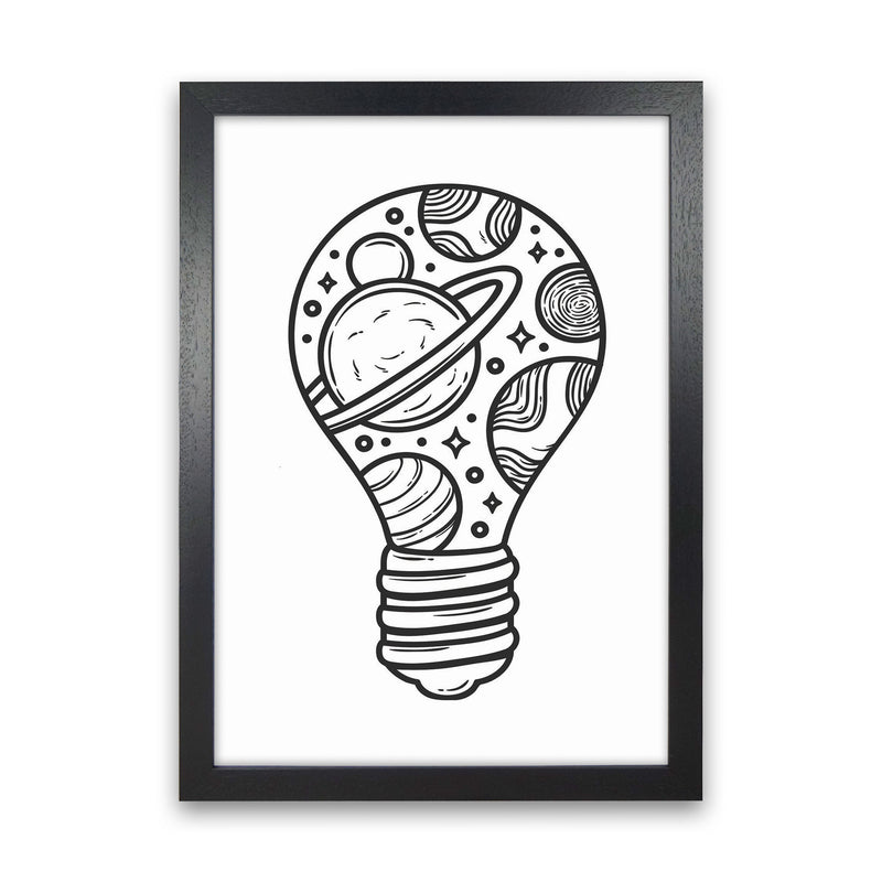 I Just Had An Idea Art Print by Jason Stanley Black Grain