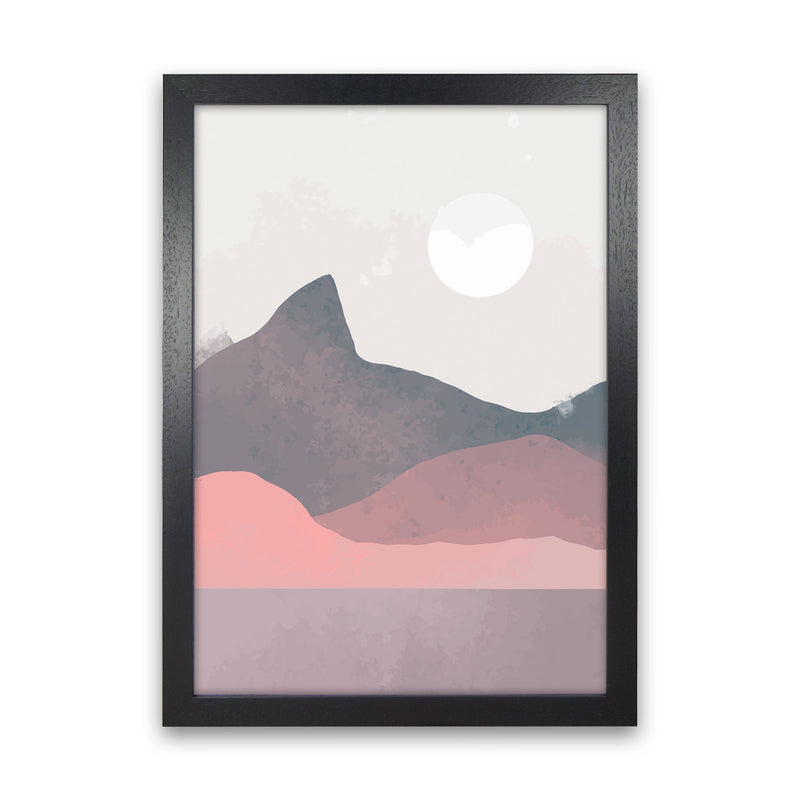 Minimal Landscape Art Print by Jason Stanley Black Grain