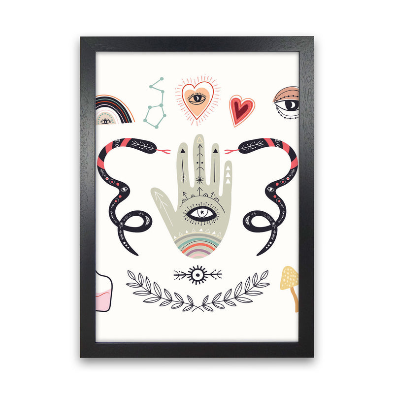 Mystical Elements Art Print by Jason Stanley Black Grain