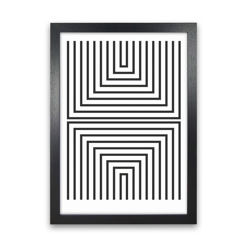 Pattern Series -3 Art Print by Jason Stanley Black Grain