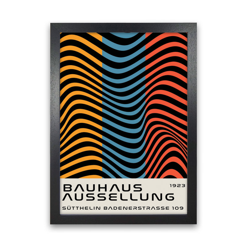 Bauhaus Tri-Color Art Print by Jason Stanley Black Grain
