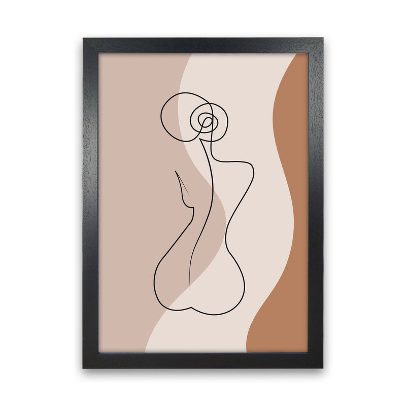 Female Figure I Art Print by Jason Stanley Black Grain