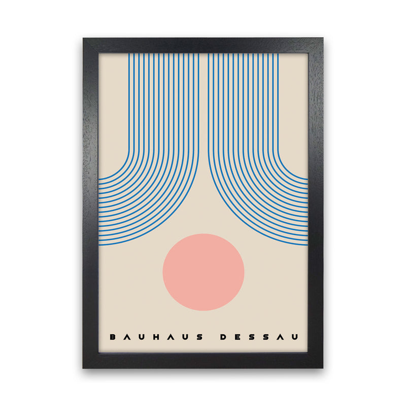 Bauhaus Design Art Print by Jason Stanley Black Grain