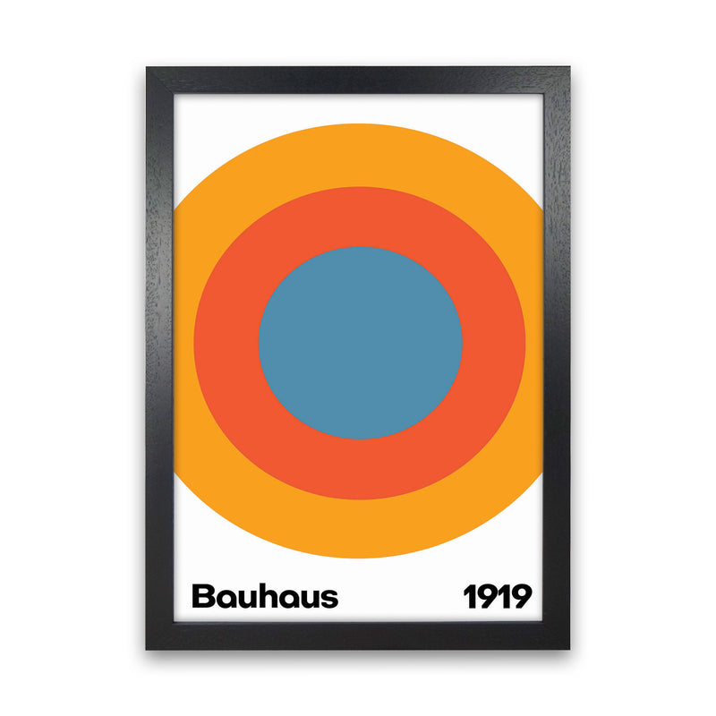 Bauhaus Circle Art Print by Jason Stanley Black Grain