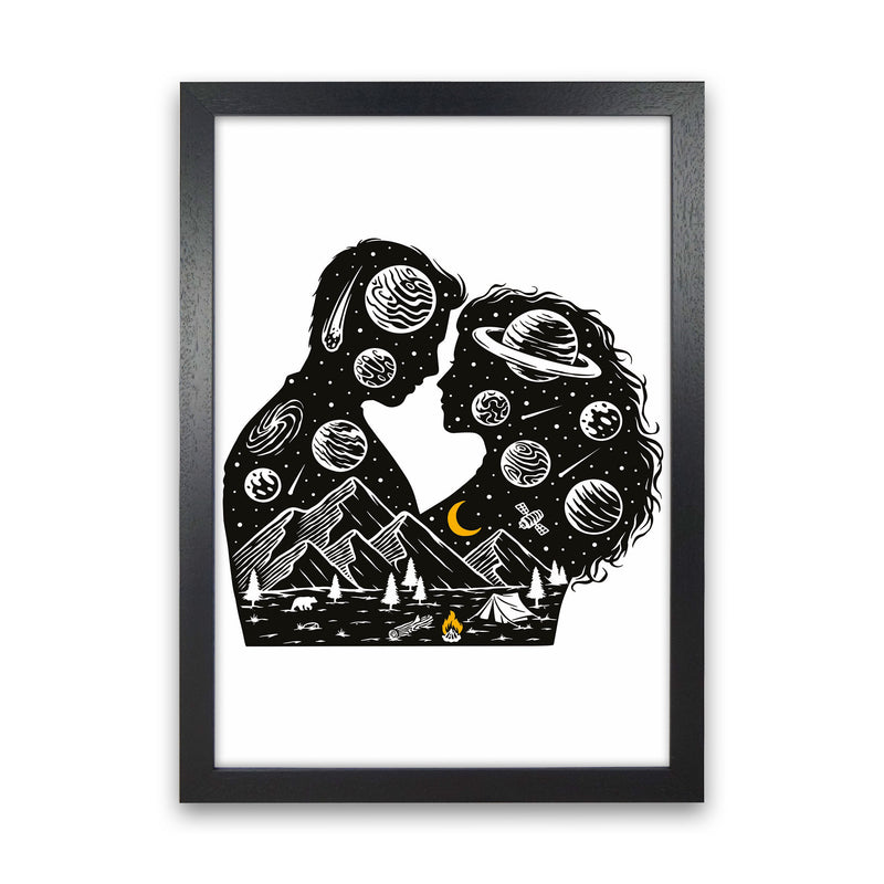 Galactic Love Art Print by Jason Stanley Black Grain
