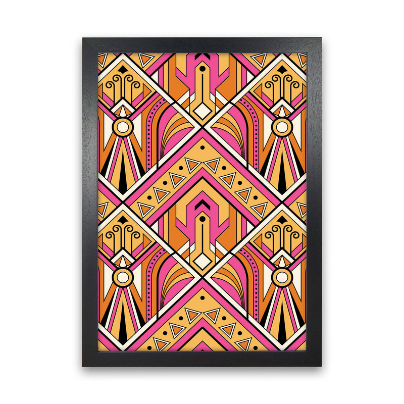 Pink Patterns Art Print by Jason Stanley Black Grain