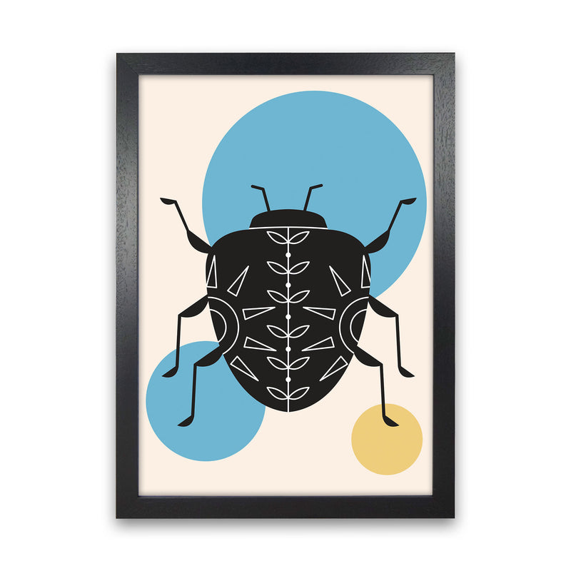 Lonely Beetle Art Print by Jason Stanley Black Grain