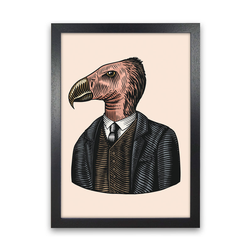Mr. Condor Art Print by Jason Stanley Black Grain