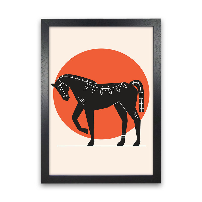 Proud Horse Art Print by Jason Stanley Black Grain
