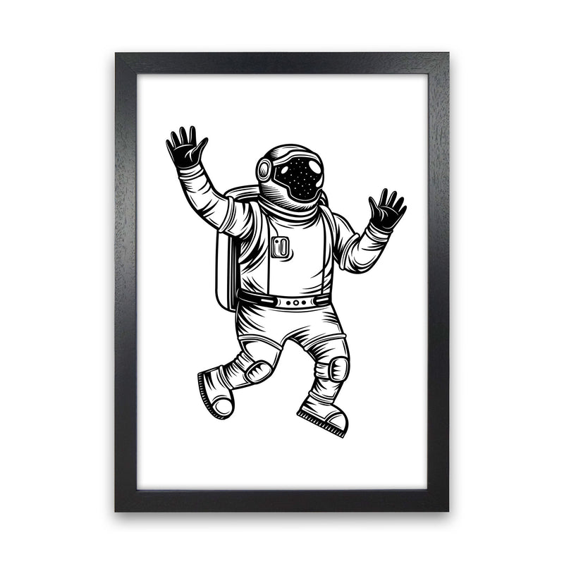Space Man Art Print by Jason Stanley Black Grain