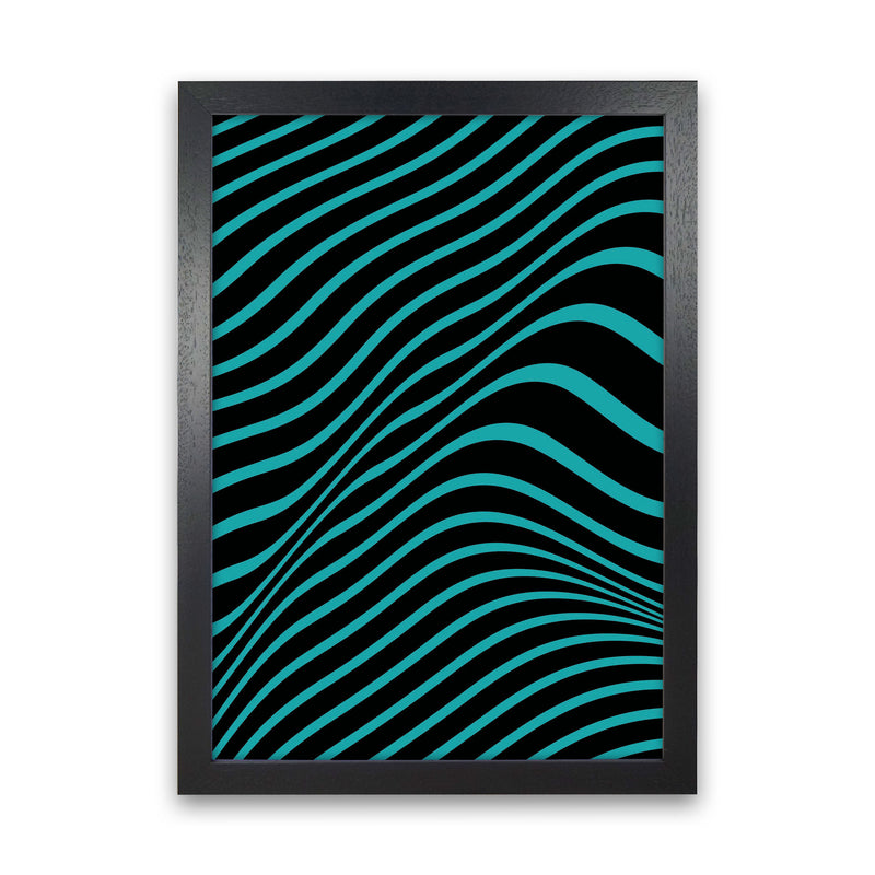 Blue Vibes Art Print by Jason Stanley Black Grain