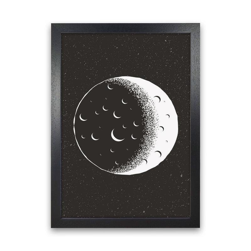 Moon Vibes Art Print by Jason Stanley Black Grain