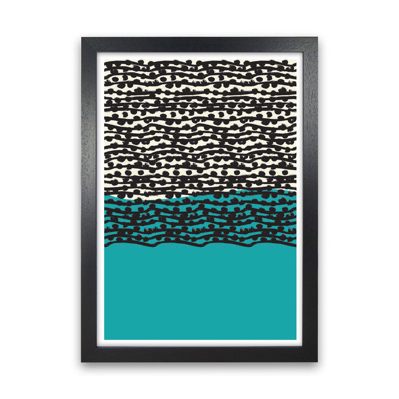 Blue Vibe Art Print by Jason Stanley Black Grain