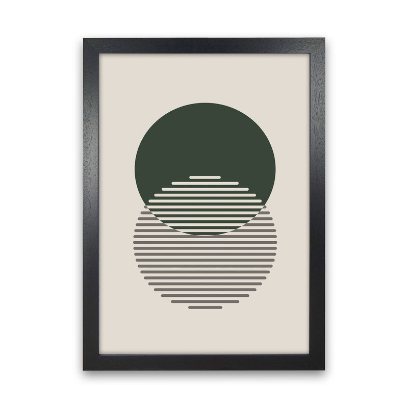 Minimal Abstract Circles II Art Print by Jason Stanley Black Grain