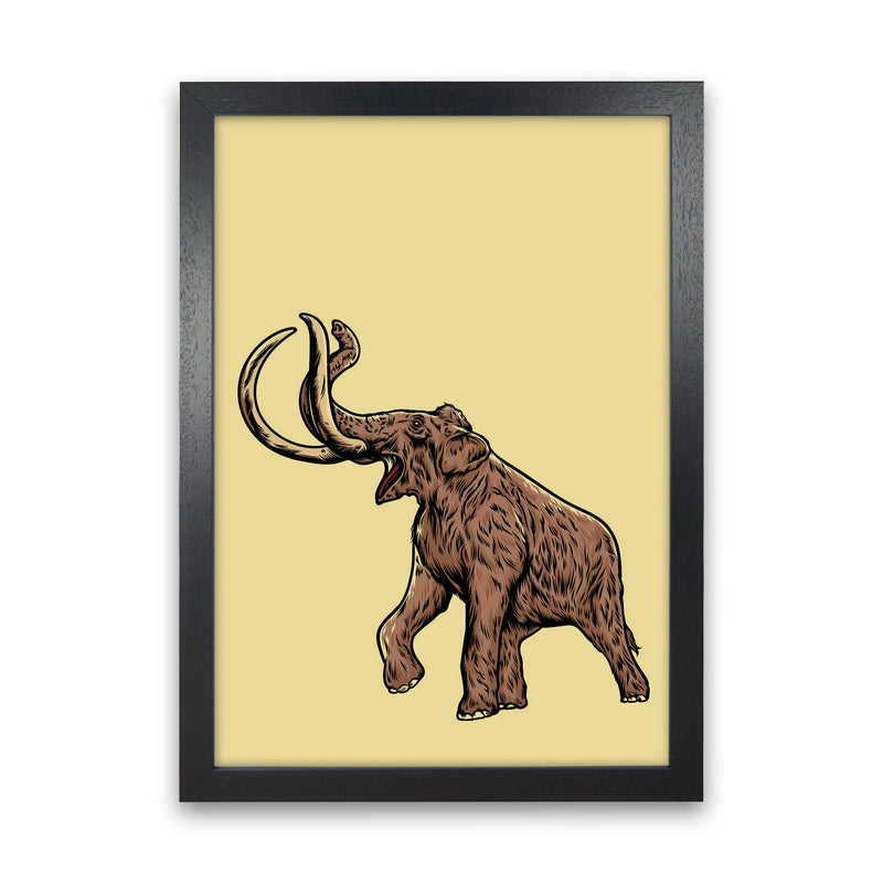 Mammoth Art Print by Jason Stanley Black Grain