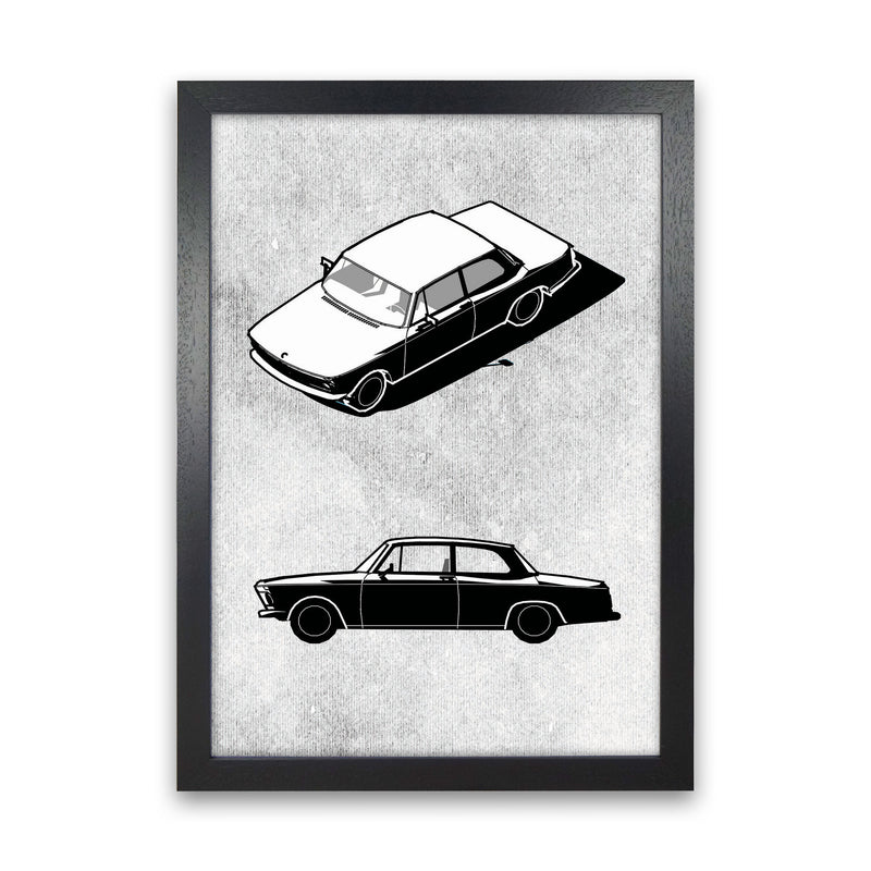 Minimal Car Series II Art Print by Jason Stanley Black Grain