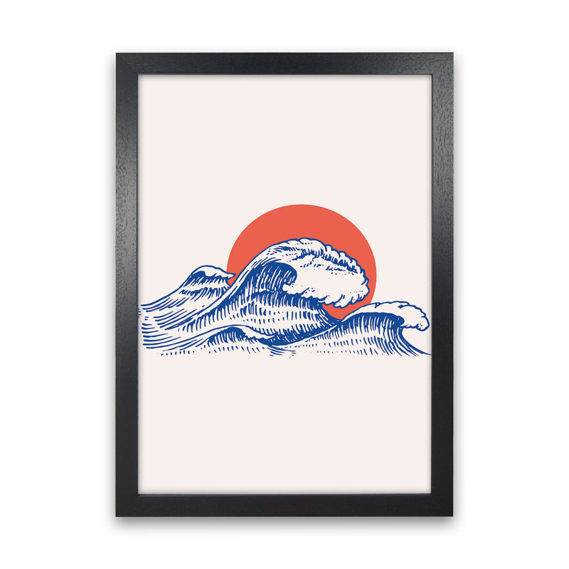 Chill Waves Art Print by Jason Stanley Black Grain