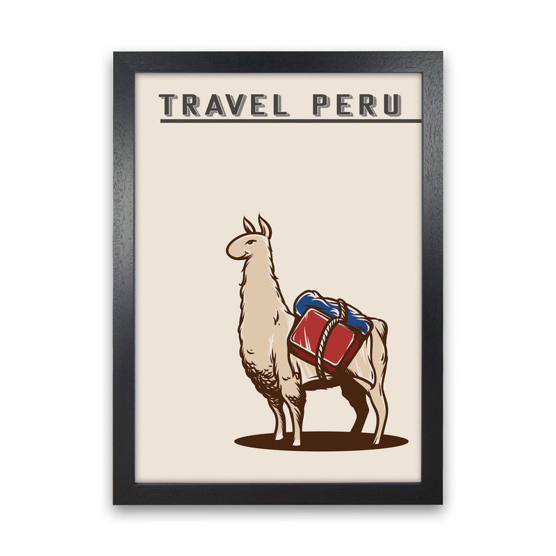 Travel Peru Art Print by Jason Stanley Black Grain