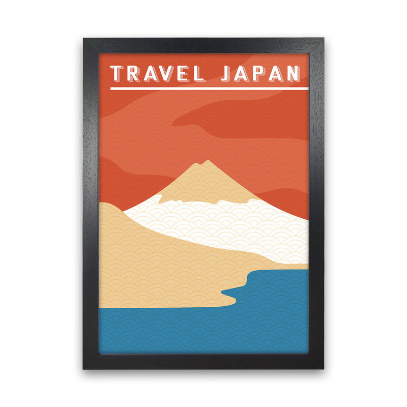 Traval Japan Minimilism II Art Print by Jason Stanley Black Grain