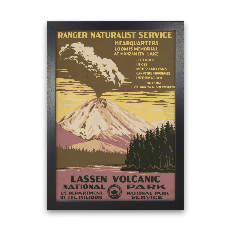 Lassen Volcanic National Park Art Print by Jason Stanley Black Grain