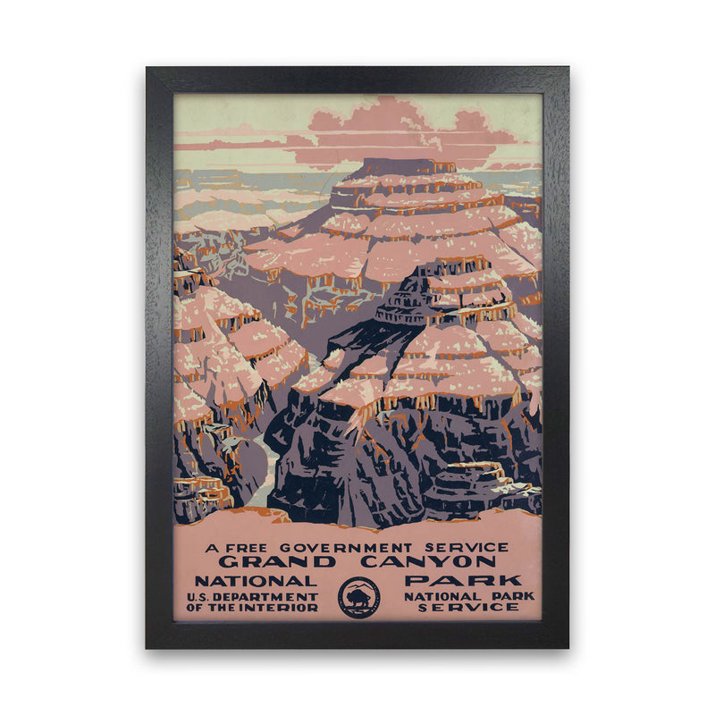 Grand Canyon National Park Art Print by Jason Stanley Black Grain