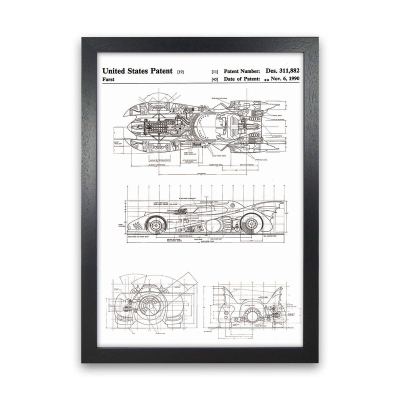 Patents Art Print by Jason Stanley Black Grain