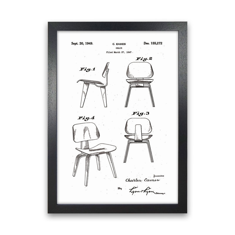 Chari Patent Art Print by Jason Stanley Black Grain