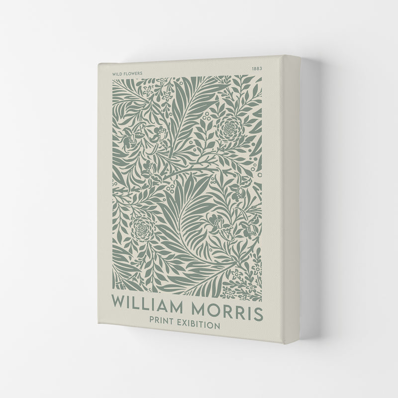 William Morris- Green Wild Flowers Art Print by Jason Stanley Canvas