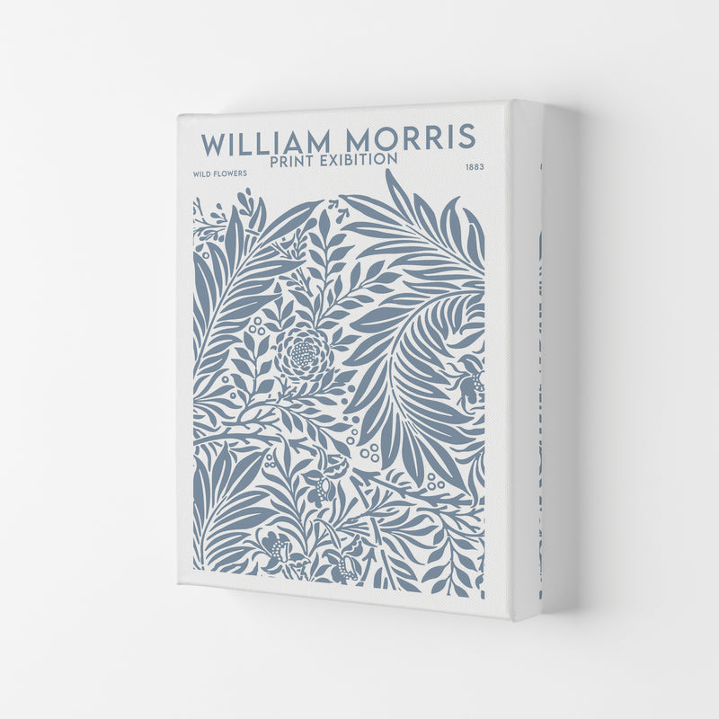 William Morris Print Exibition White Art Print by Jason Stanley Canvas