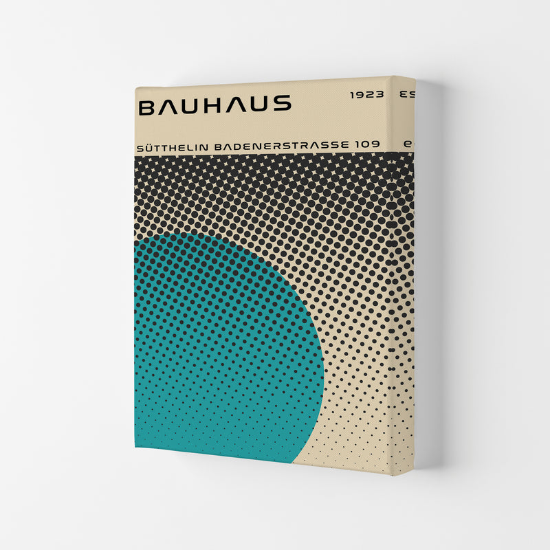 Bauhaus Geometric Teal Vibe II Art Print by Jason Stanley Canvas