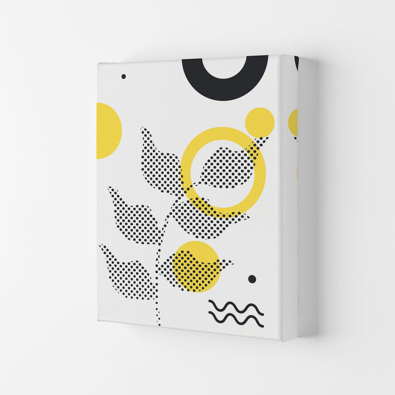Abstract Halftone Shapes 4 Art Print by Jason Stanley Canvas