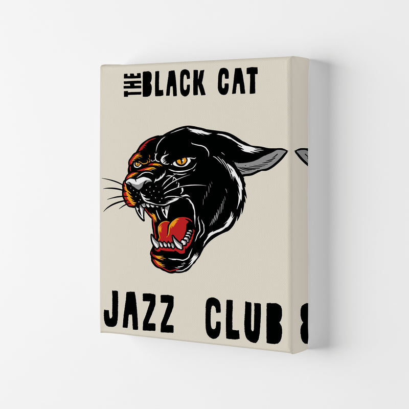 The Black Cat Jazz Club Art Print by Jason Stanley Canvas