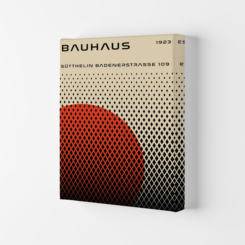 Bauhaus Geometric Red Art Print by Jason Stanley Canvas