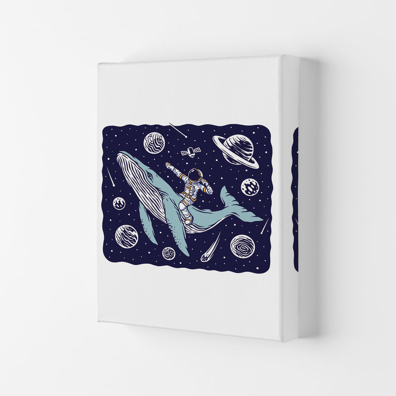 Galactic Whale Rider Art Print by Jason Stanley Canvas