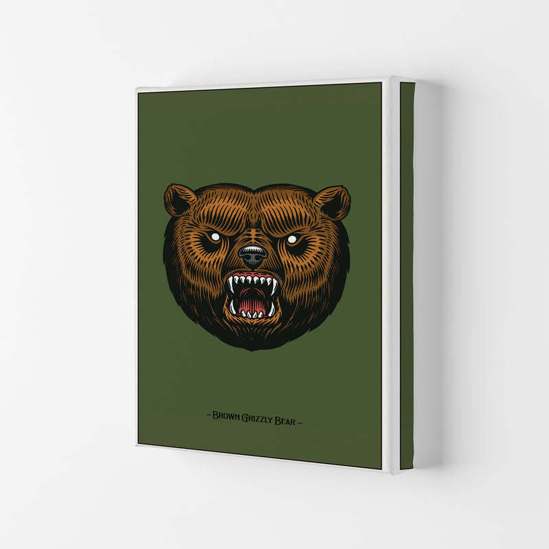 Brown Grizzly Bear Art Print by Jason Stanley Canvas