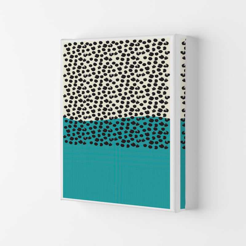 Blue Vibe Halftone Art Print by Jason Stanley Canvas