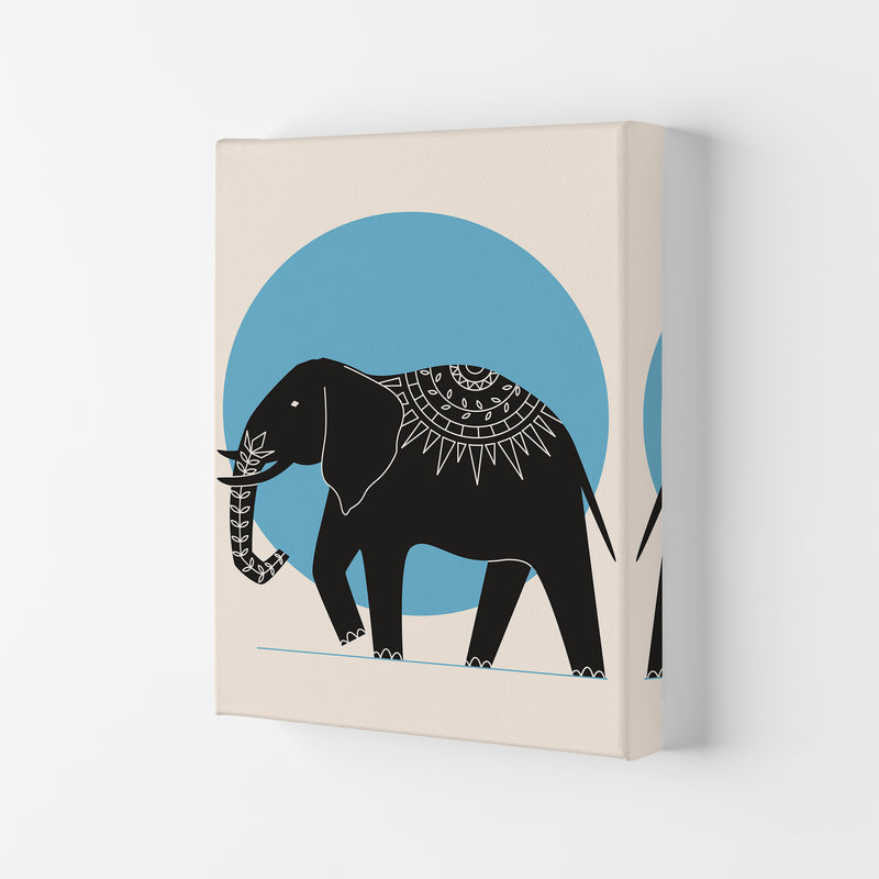 Elephant Moonlight Art Print by Jason Stanley Canvas