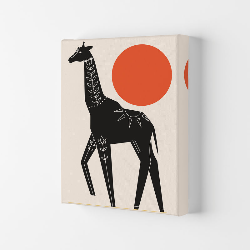 Giraffe In The Sun Art Print by Jason Stanley Canvas