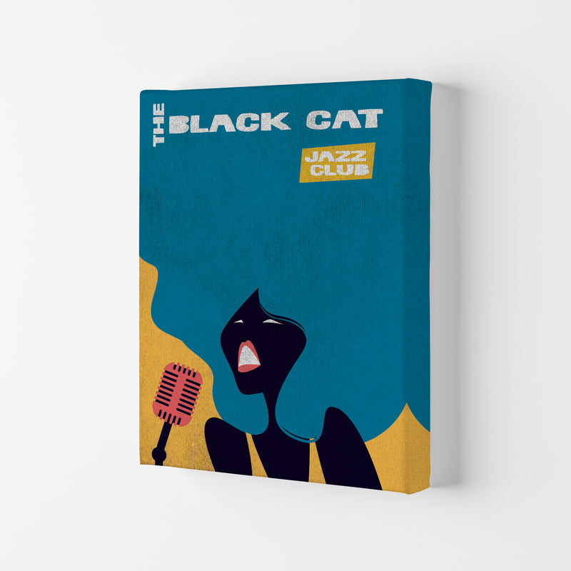 Black Cat Jazz Art Print by Jason Stanley Canvas