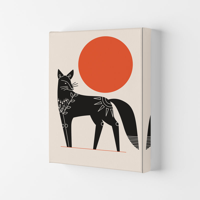 Fox And The Sun Art Print by Jason Stanley Canvas