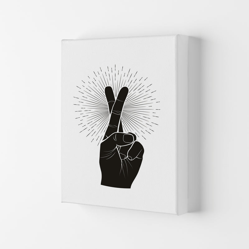 Fingers Crossed Art Print by Jason Stanley Canvas