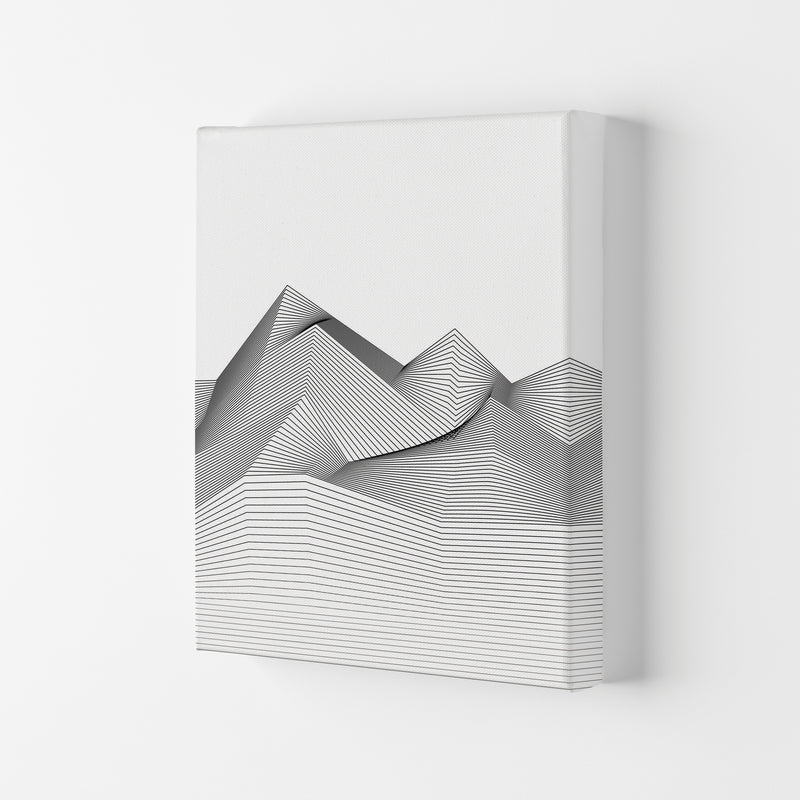 Line Mountains Art Print by Jason Stanley Canvas
