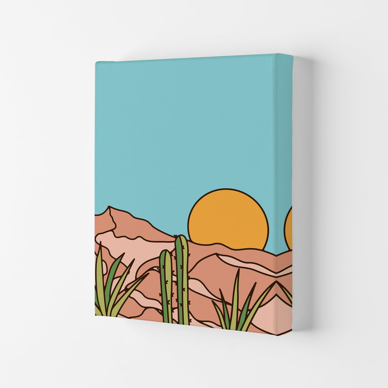 Minimal Desert Sunset Art Print by Jason Stanley Canvas
