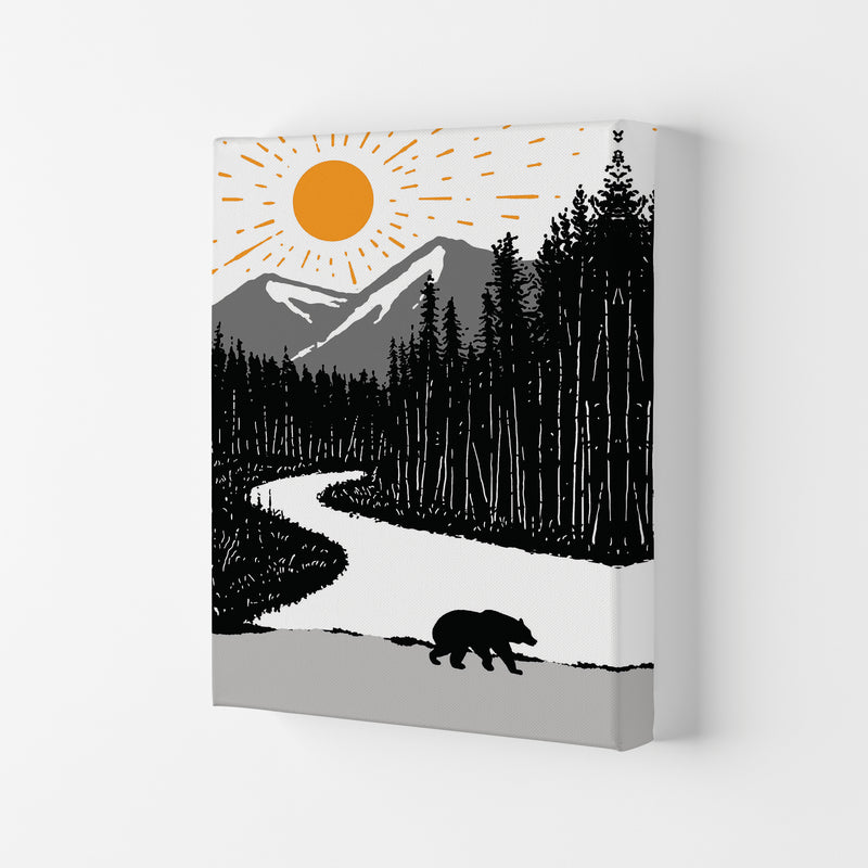 Bear By The River Art Print by Jason Stanley Canvas