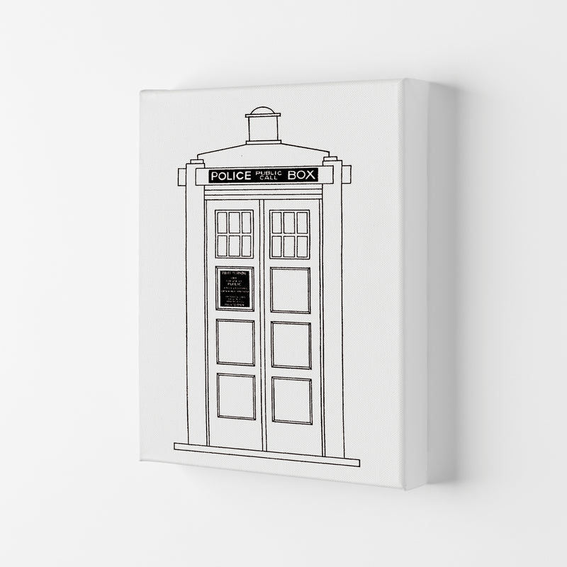 Police Call Box Patent Art Print by Jason Stanley Canvas
