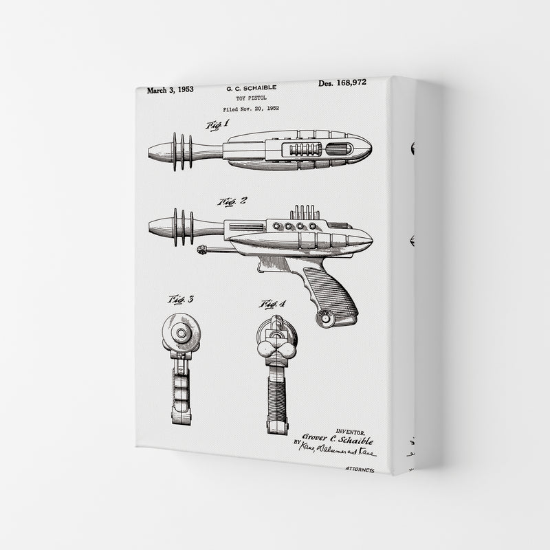 Ray Gun Patent Art Print by Jason Stanley Canvas