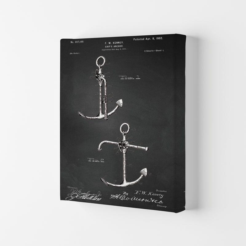 Anchor Patent 1 Art Print by Jason Stanley Canvas