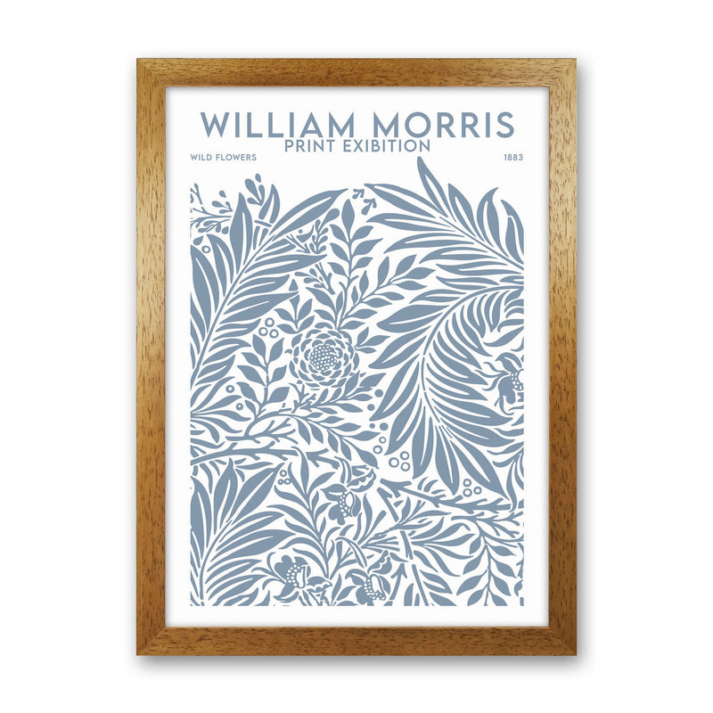 William Morris Print Exibition White Art Print by Jason Stanley Oak Grain